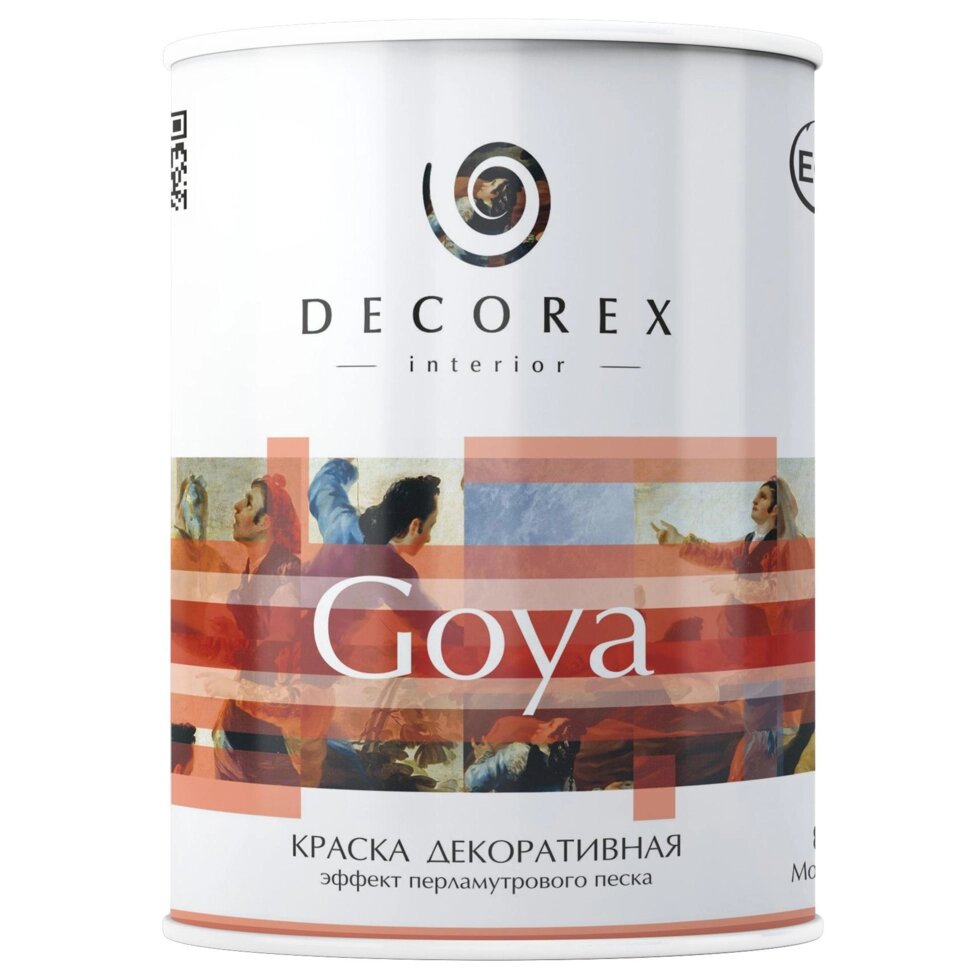 Краска декоративная Decorex Goya 3.7 кг цвет белый жемчуг от компании ИП Фомичев - фото 1