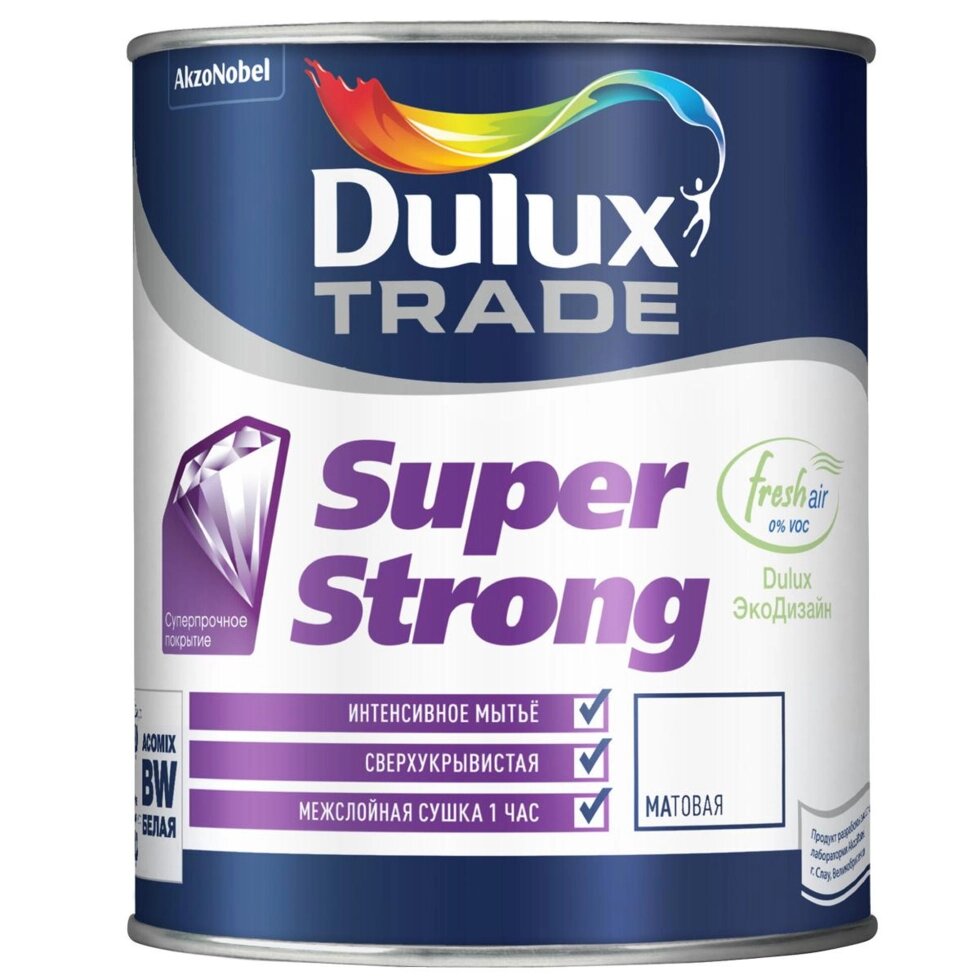 Краска Dulux Super Strong база BW 1 л от компании ИП Фомичев - фото 1