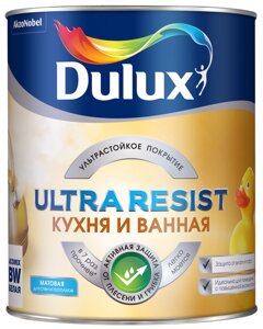 Краска Dulux Ultra Resist Кухня и ванная мат 1л 5255520