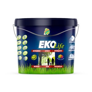 Краска "EKO Life" моющаяся гипоаллергенная акриловая 1,3 кг