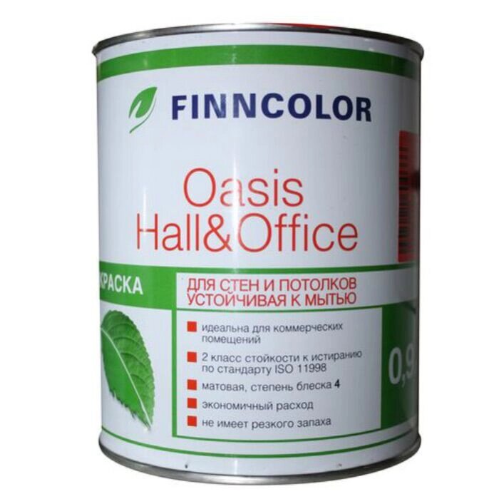 Краска OASIS HALL  OFFICE A гл/мат 0,9л от компании ИП Фомичев - фото 1