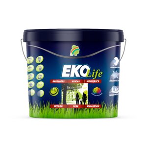 Краска РАДУГА ЕКО Life акриловая для стен и потолков гипоаллергенная 20л-24 кг