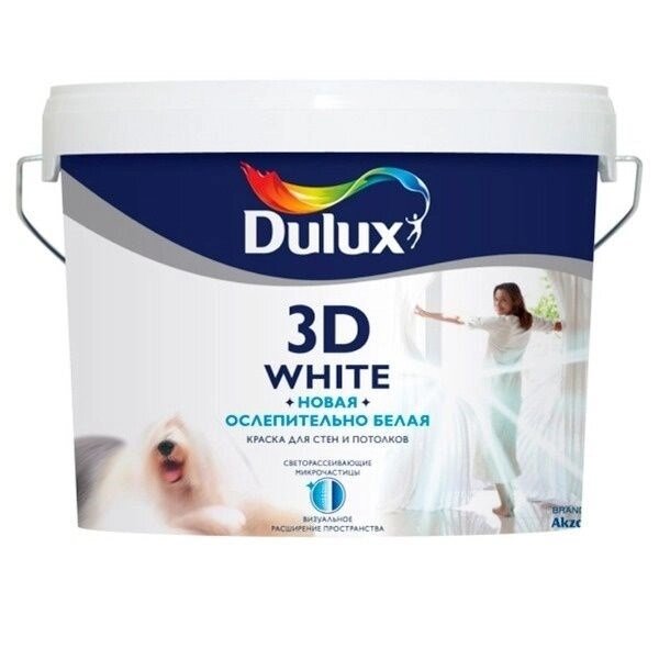 Краска водоэмульсионная Dulux 3D матовая 2,5л 5183502 от компании ИП Фомичев - фото 1