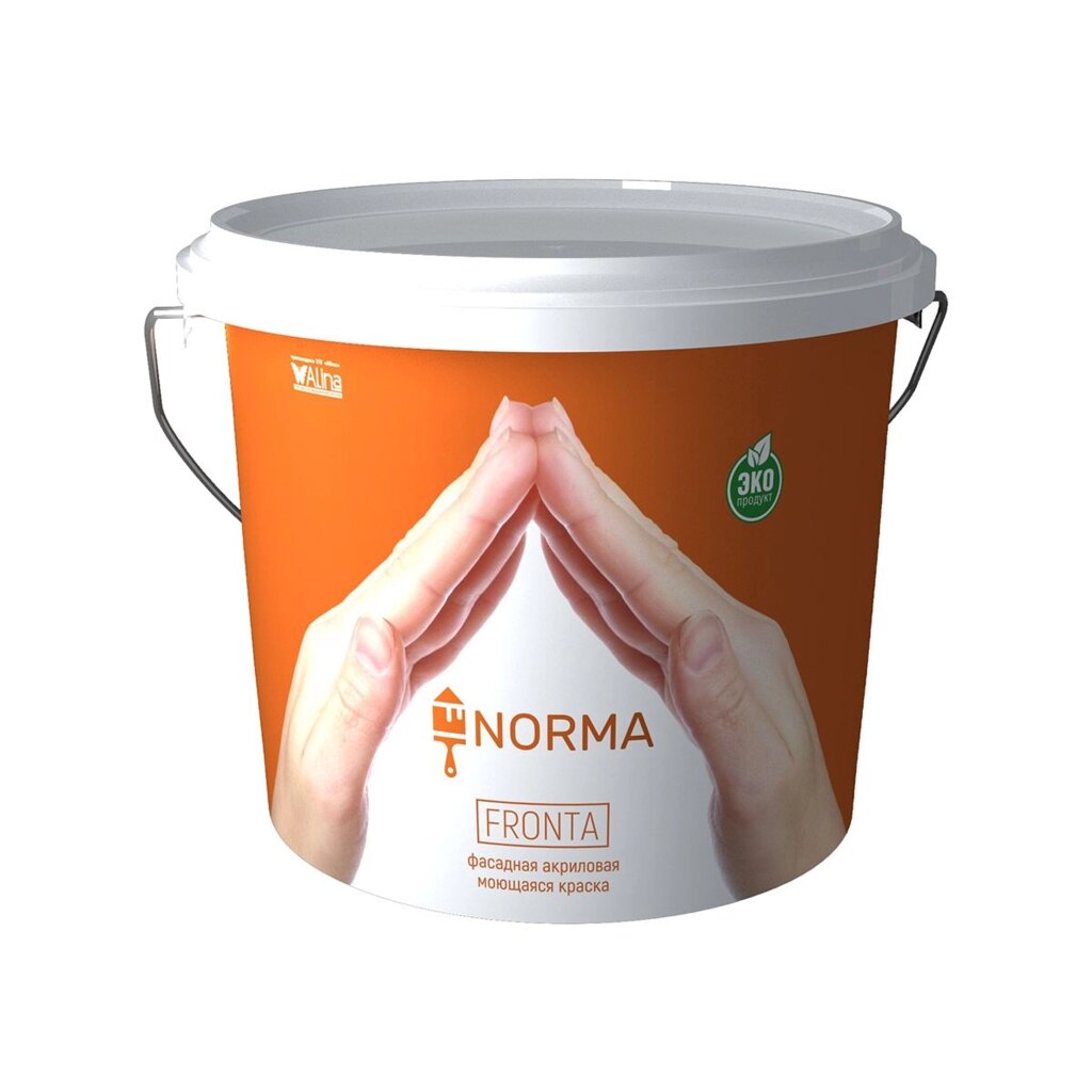 Краска водоэмульсионная, NORMA FRONTA, 15 кг (фасадная, интерьерная, моющаяся, всесезонная) от компании ИП Фомичев - фото 1