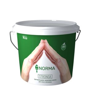 Краска водоэмульсионная, NORMA Stronga, 7 кг (интерьерная, протирающаяся)