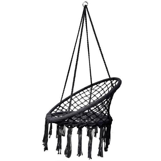 Кресло-гамак садовый 82x131 см, поликоттон/сталь, цвет тёмно-серый от компании ИП Фомичев - фото 1