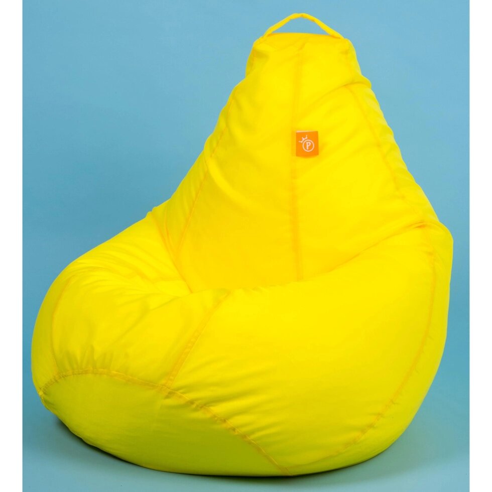 Кресло-груша Оксфорд XL желтый от компании ИП Фомичев - фото 1