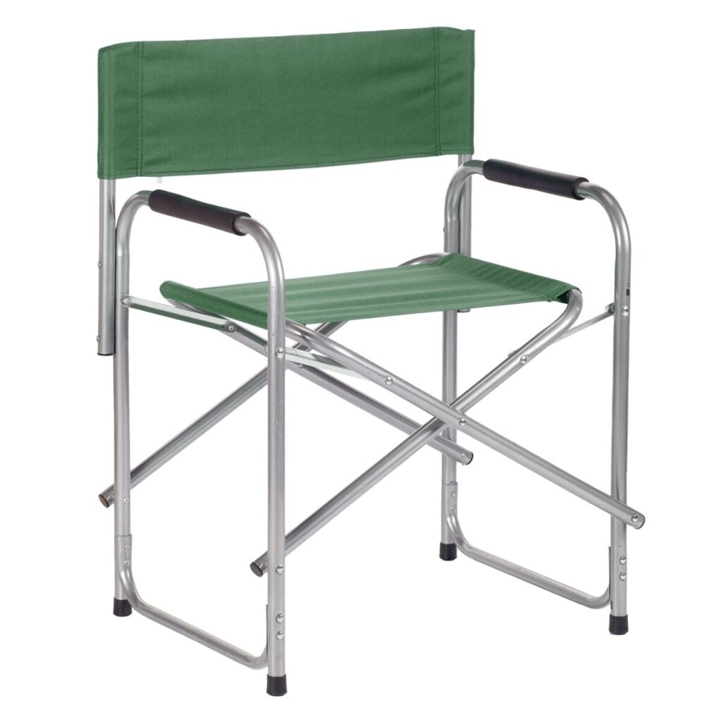 Кресло кемпинговое раздвижное, нагрузка до 100 кг. зеленое PRC от компании ИП Фомичев - фото 1