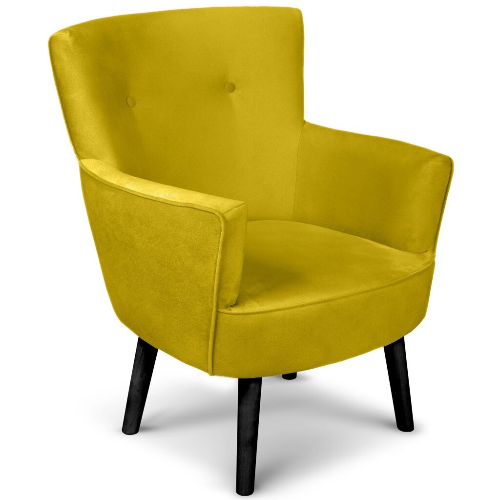 Кресло полиэстер Seasons Вилли 77x86x76 см цвет желтый от компании ИП Фомичев - фото 1