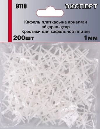 Крестики для кафельной плитки ЭКСПЕРТ пластиковые,1мм 9110 от компании ИП Фомичев - фото 1