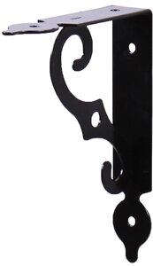 Кронштейн Флюгер 110x145x25 мм, цвет чёрный