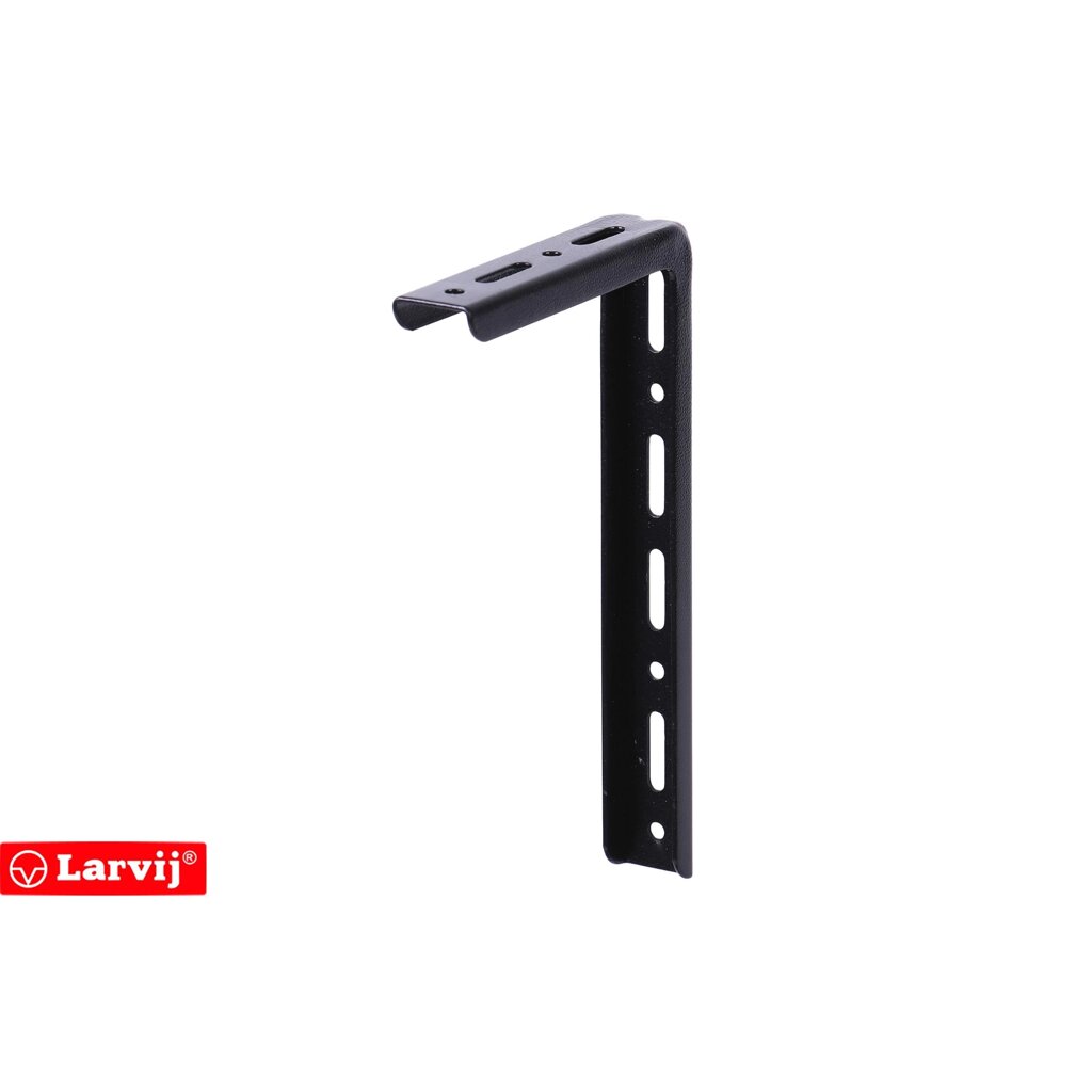 Кронштейн Larvij Modern1 15x25 см сталь нагрузка до 40 кг цвет чёрный от компании ИП Фомичев - фото 1