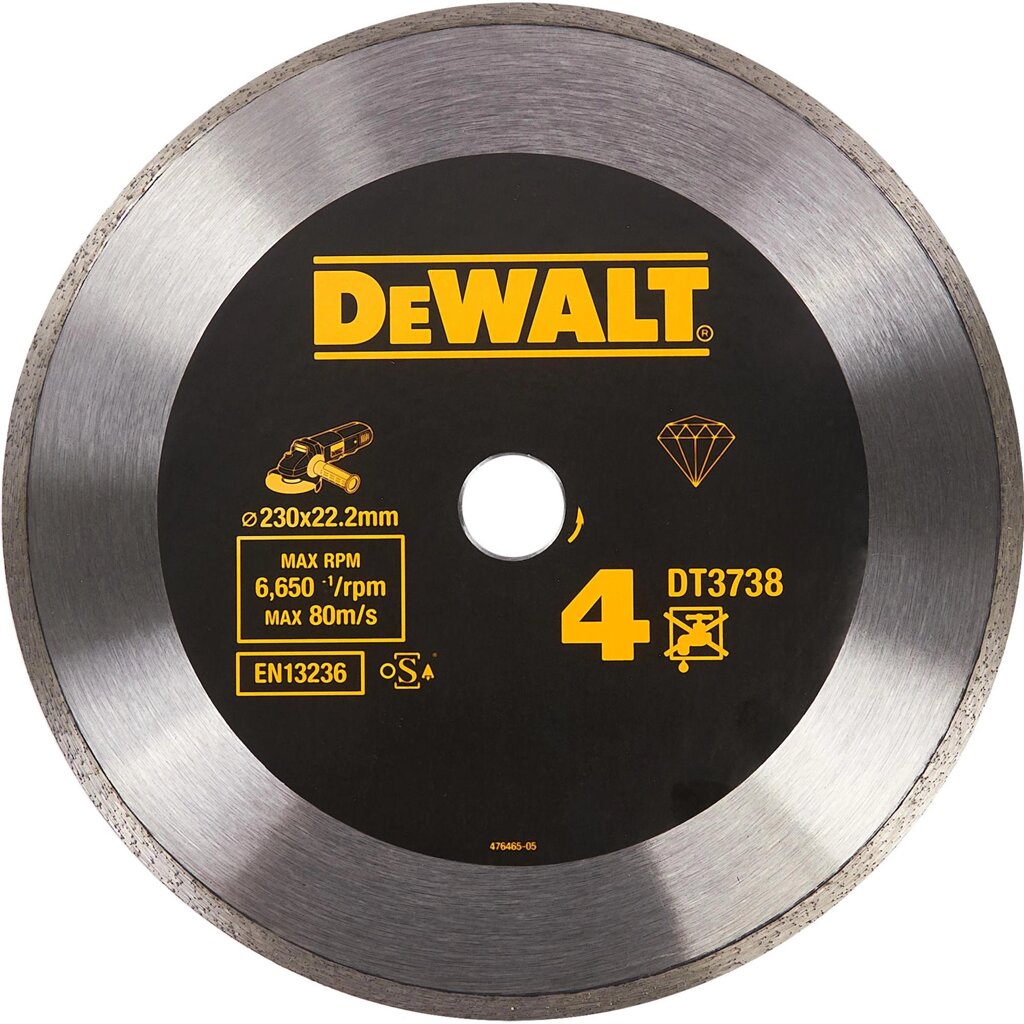 Круг алмазный по керамике Dewalt DT3738-XJ 230x22.2x2 мм от компании ИП Фомичев - фото 1