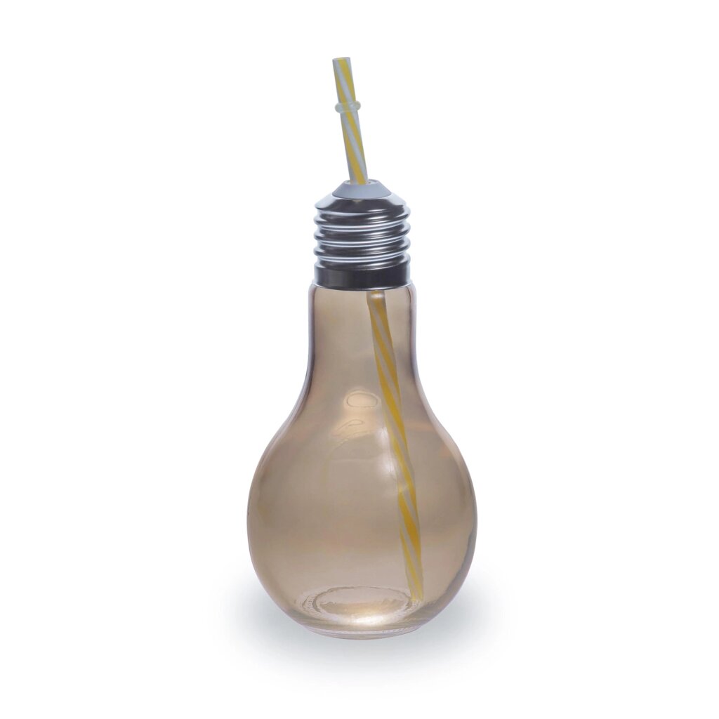 Кружка Лампочка 500 мл стекло цвет коричневый от компании ИП Фомичев - фото 1