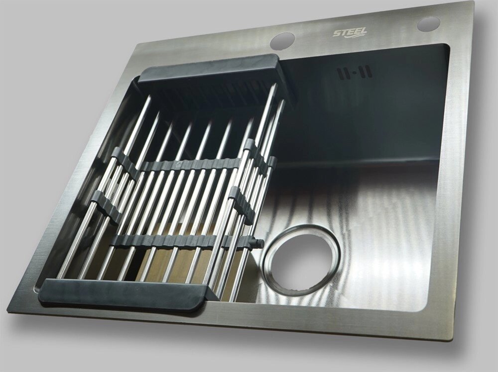 Кухонная мойка 500*450 арт. ST-HS5045BL черный от компании ИП Фомичев - фото 1