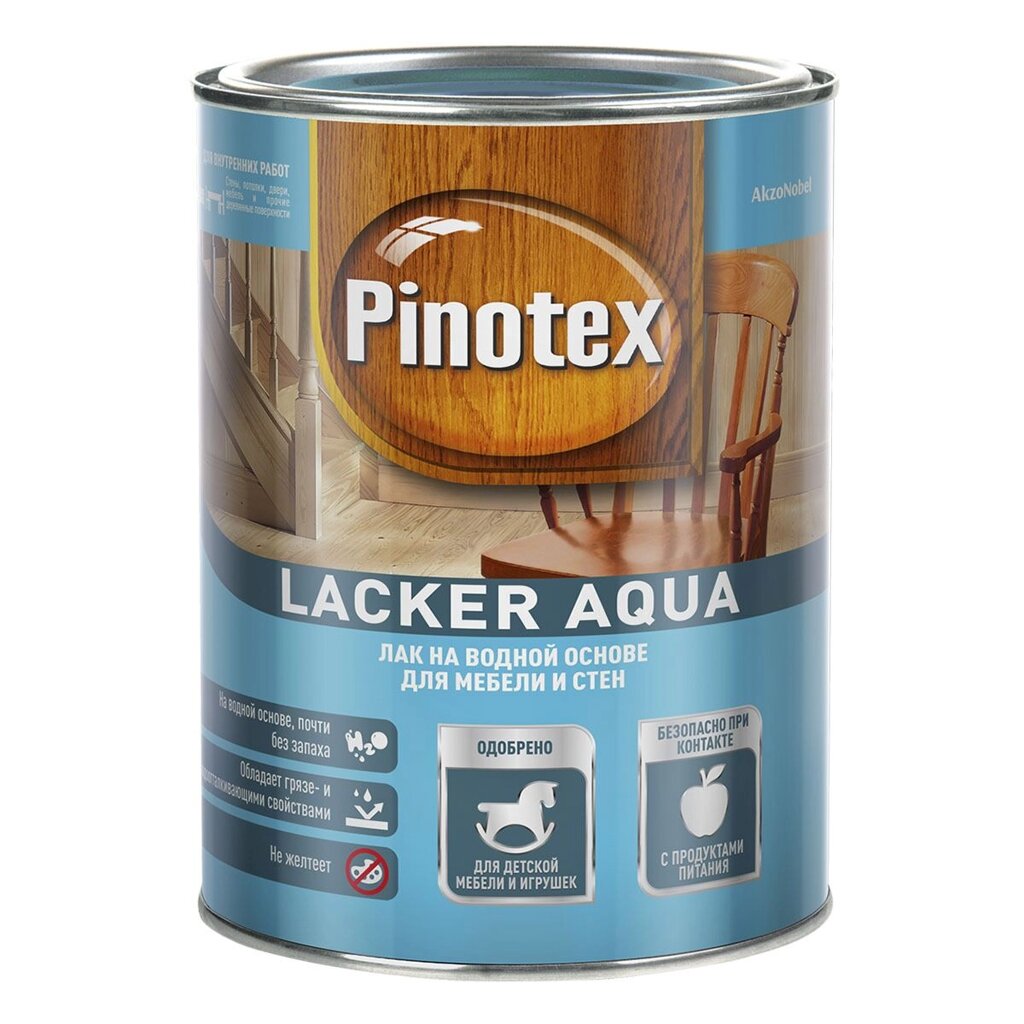 Лак на водной основе Pinotex Lacker Aqua 10 (матовый) 1л от компании ИП Фомичев - фото 1