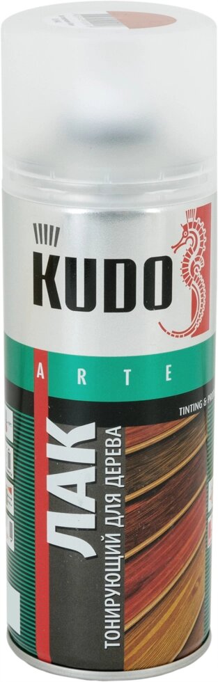 Лак тонирующий для дерева Kudo акриловый цвет орех 520 мл от компании ИП Фомичев - фото 1