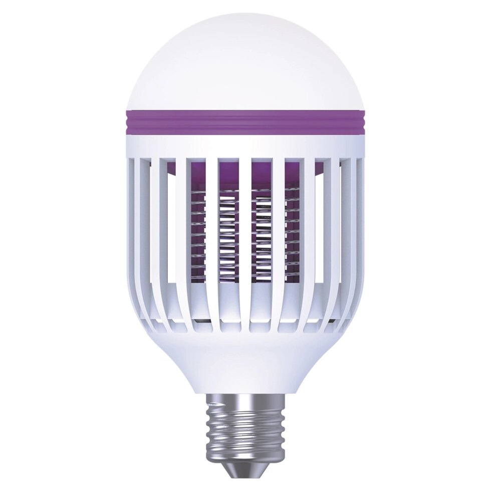 Лампа антимоскитная светодиодная E27 220 В 15 Вт холодный белый свет от компании ИП Фомичев - фото 1