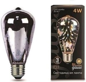 Лампа GAUSS LED filament ST164 4W E27 butterfly-3D 147802404