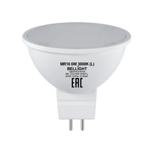Лампа светодиодная Bellight MR16 GU5.3 220-240 В 6 Вт спот матовая 520 лм теплый белый свет