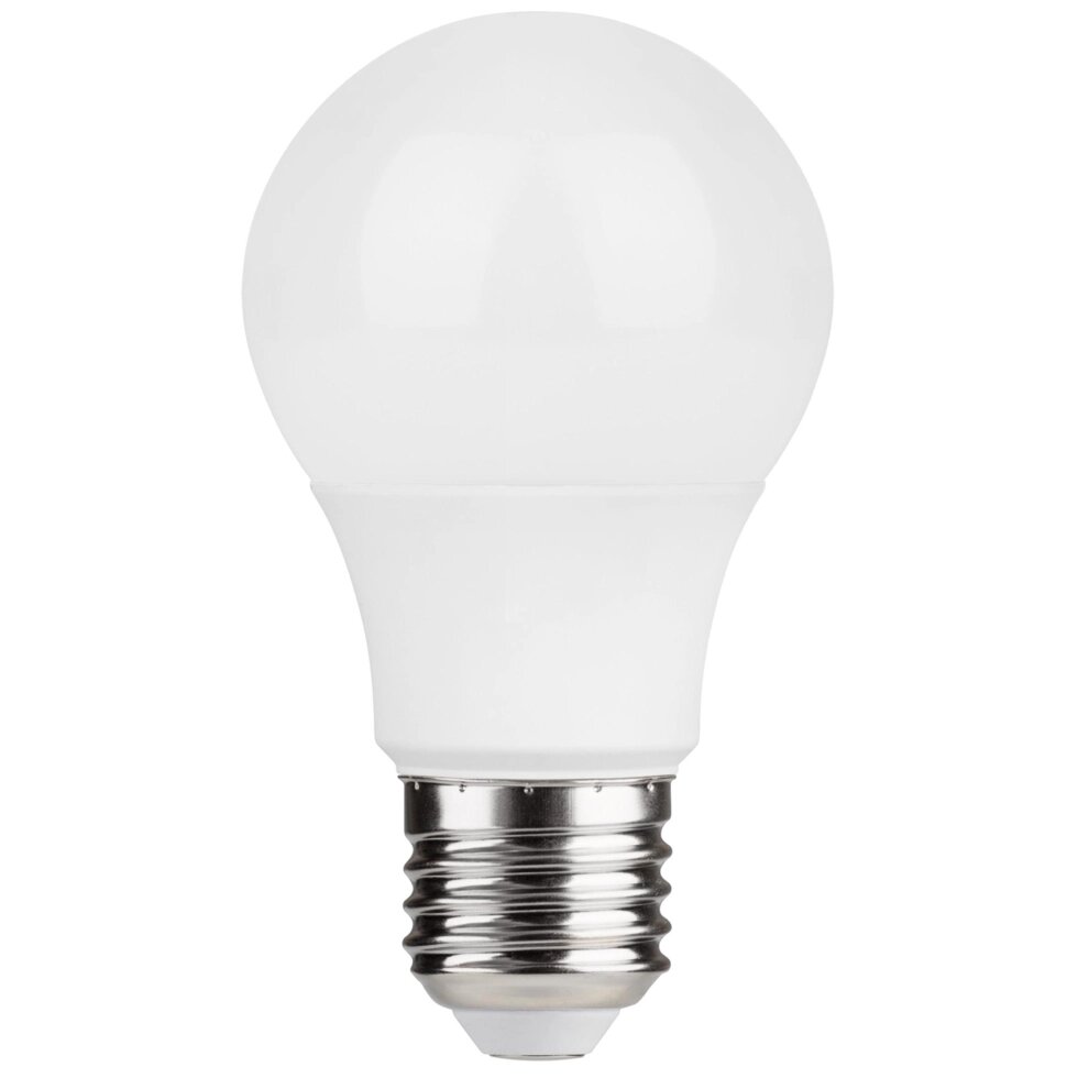 Лампа светодиодная E27 220-240 В 7 Вт груша матовая 600 лм теплый белый свет от компании ИП Фомичев - фото 1