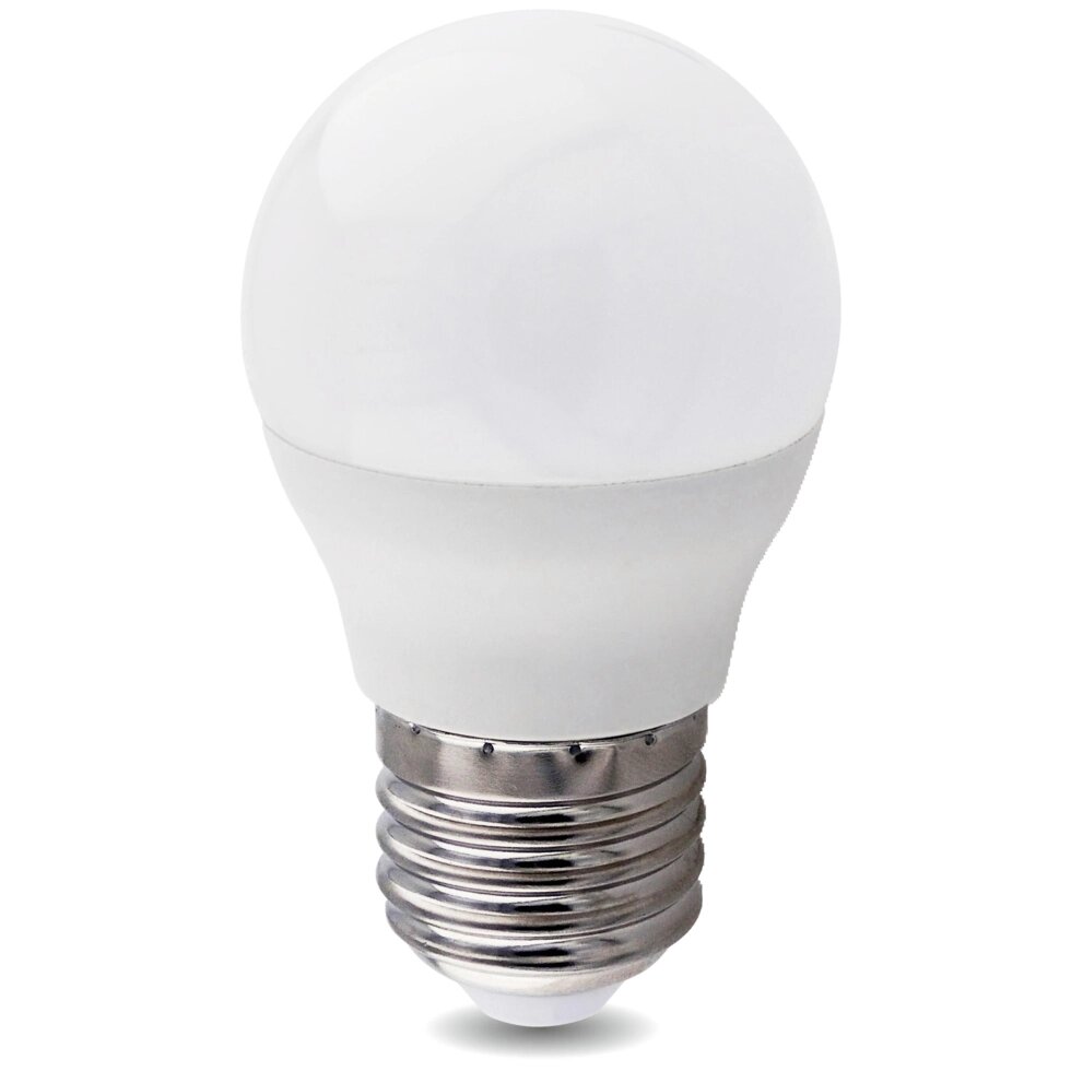 Лампа светодиодная E27 220-240 В 8 Вт шар матовая 750 лм теплый белый свет от компании ИП Фомичев - фото 1
