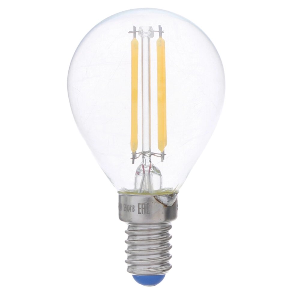 Лампа светодиодная филаментная Airdim, форма шар, E14 5 Вт 500 Лм свет тёплый от компании ИП Фомичев - фото 1