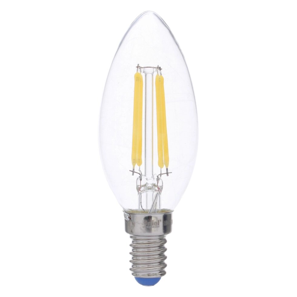 Лампа светодиодная филаментная Airdim, форма свеча, E14 5 Вт 500 Лм свет холодный от компании ИП Фомичев - фото 1