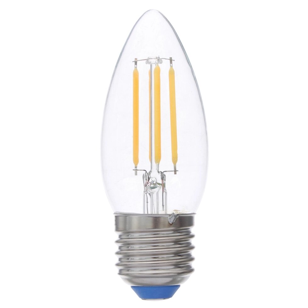 Лампа светодиодная филаментная Airdim форма свеча E27 5 Вт 500 Лм свет тёплый от компании ИП Фомичев - фото 1