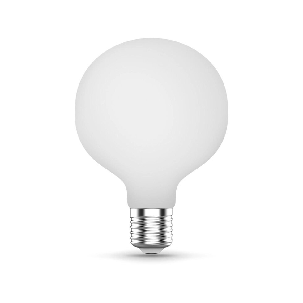 Лампа светодиодная Gauss Filament Milky G95 Е27 10 Вт 1070 Лм теплый белый свет от компании ИП Фомичев - фото 1