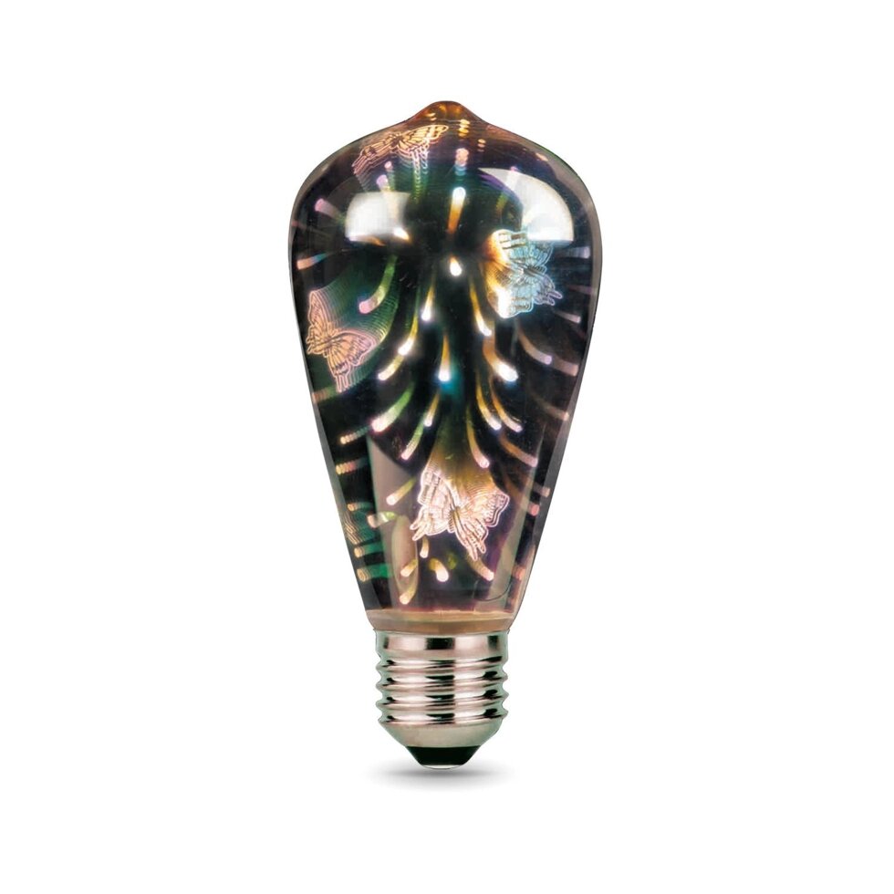 Лампа светодиодная Gauss Filament ST64 Е27 4 Вт Butterfly-3D от компании ИП Фомичев - фото 1