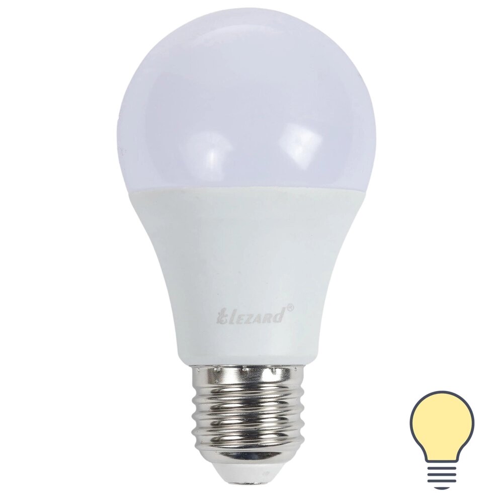 Лампа светодиодная Glob E27 220 В 7 Вт шар 560 лм, тёплый белый свет от компании ИП Фомичев - фото 1