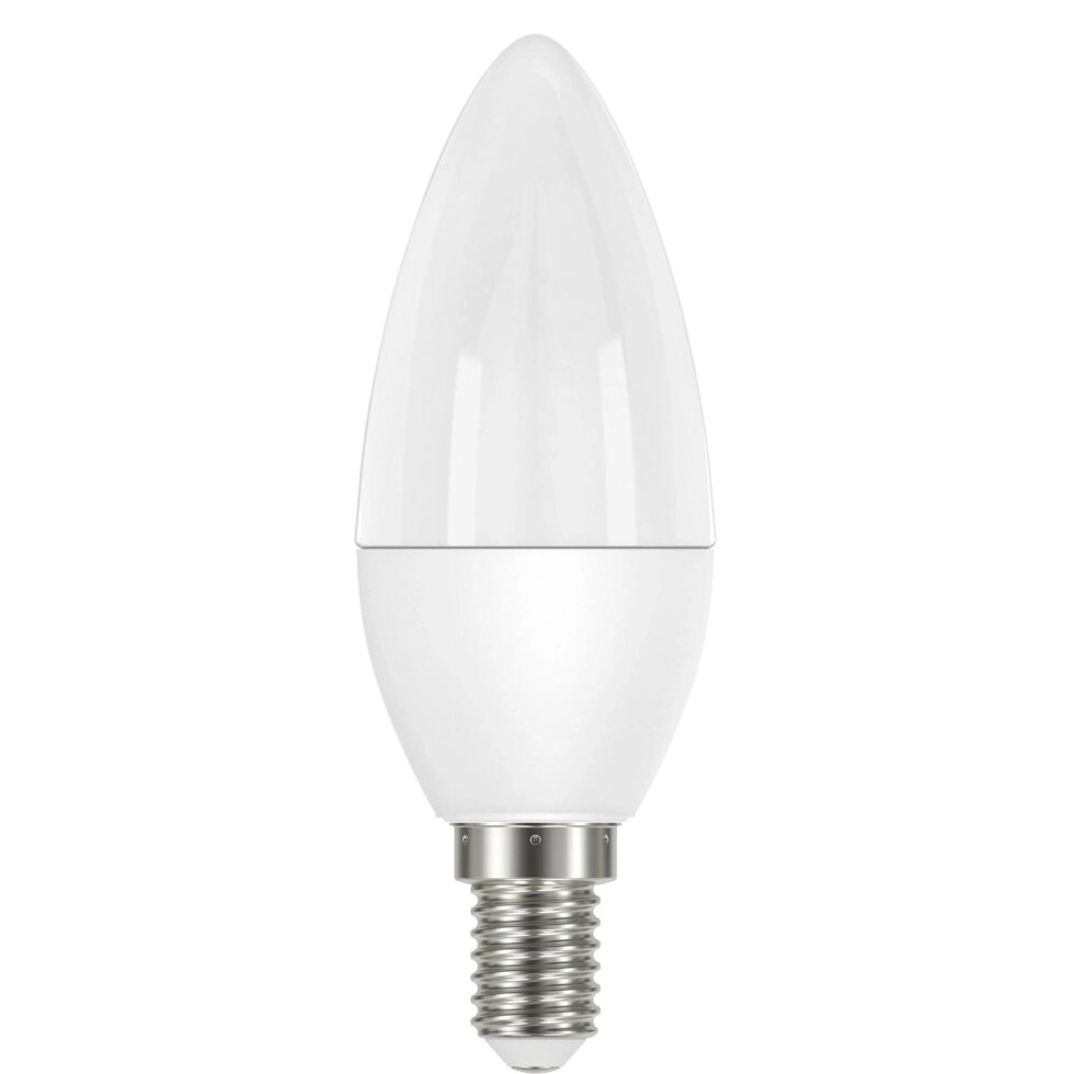 Лампа светодиодная Lexman Candle E14 175-250 В 6.5 Вт белая 600 лм теплый белый свет от компании ИП Фомичев - фото 1