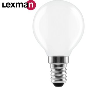 Лампа светодиодная Lexman E14 220-240 В 4 Вт шар матовая 400 лм нейтральный белый свет