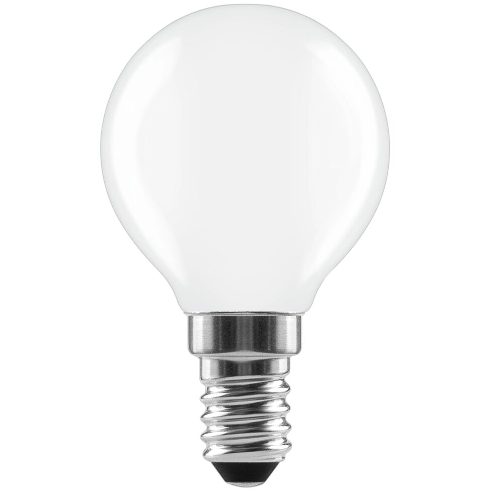 Лампа светодиодная Lexman E14 220-240 В 5 Вт шар матовая 600 лм нейтральный белый свет от компании ИП Фомичев - фото 1