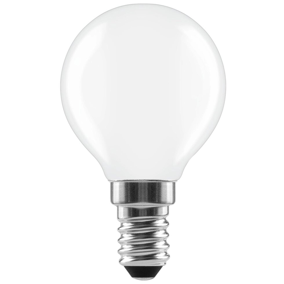 Лампа светодиодная Lexman E14 220-240 В 6 Вт шар матовая 750 лм теплый белый свет от компании ИП Фомичев - фото 1