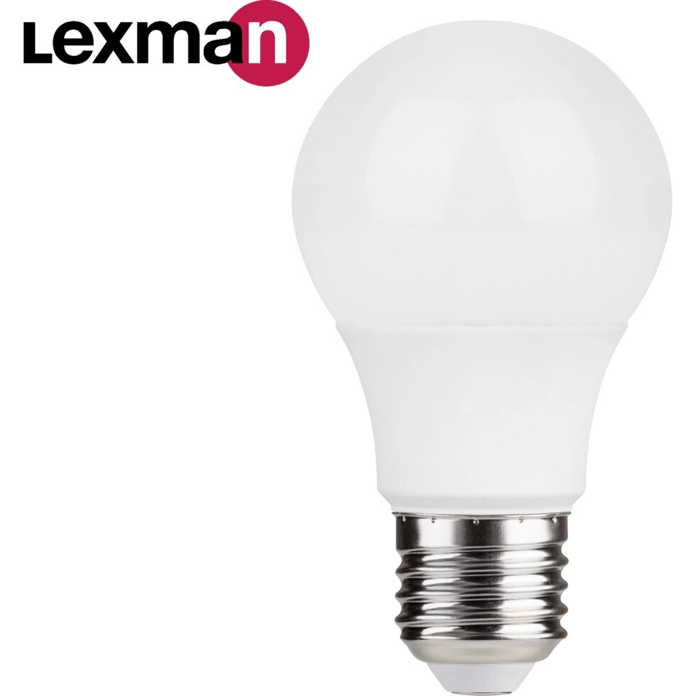 Лампа светодиодная Lexman E27 170-240 В 7 Вт груша матовая 600 лм нейтральный белый свет от компании ИП Фомичев - фото 1