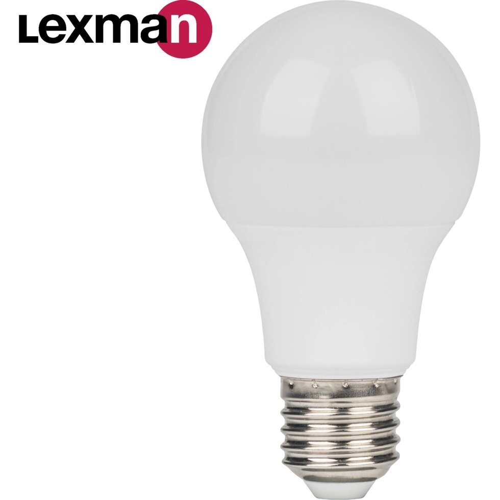 Лампа светодиодная Lexman E27 170-240 В 8.5 Вт груша матовая 750 лм теплый белый свет от компании ИП Фомичев - фото 1