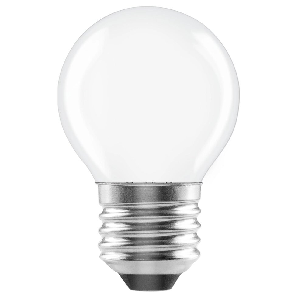 Лампа светодиодная Lexman E27 220-240 В 4 Вт шар матовая 400 лм нейтральный белый свет от компании ИП Фомичев - фото 1