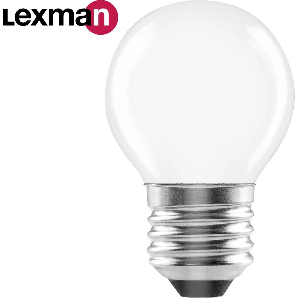 Лампа светодиодная Lexman E27 220-240 В 5 Вт шар матовая 600 лм нейтральный белый свет от компании ИП Фомичев - фото 1