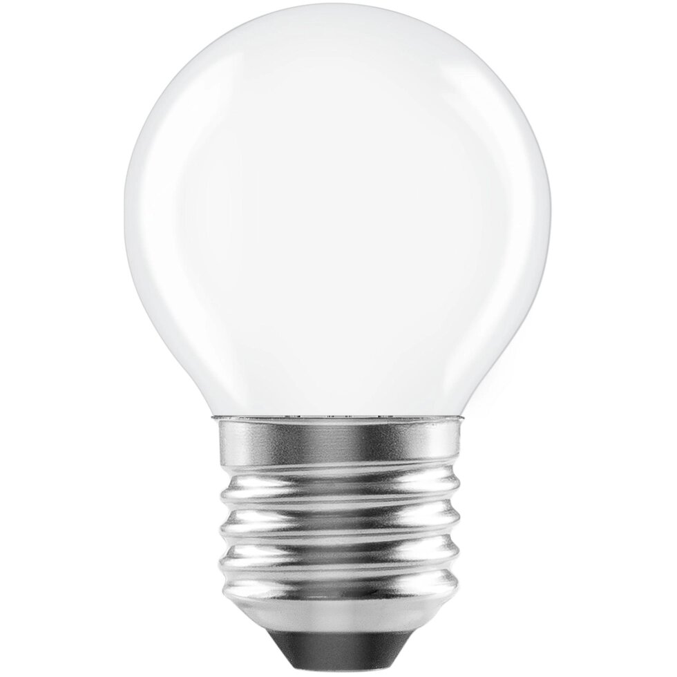Лампа светодиодная Lexman E27 220-240 В 5 Вт шар матовая 600 лм теплый белый свет от компании ИП Фомичев - фото 1