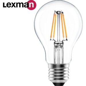 Лампа светодиодная Lexman E27 220-240 В 6 Вт груша прозрачная 800 лм нейтральный белый свет
