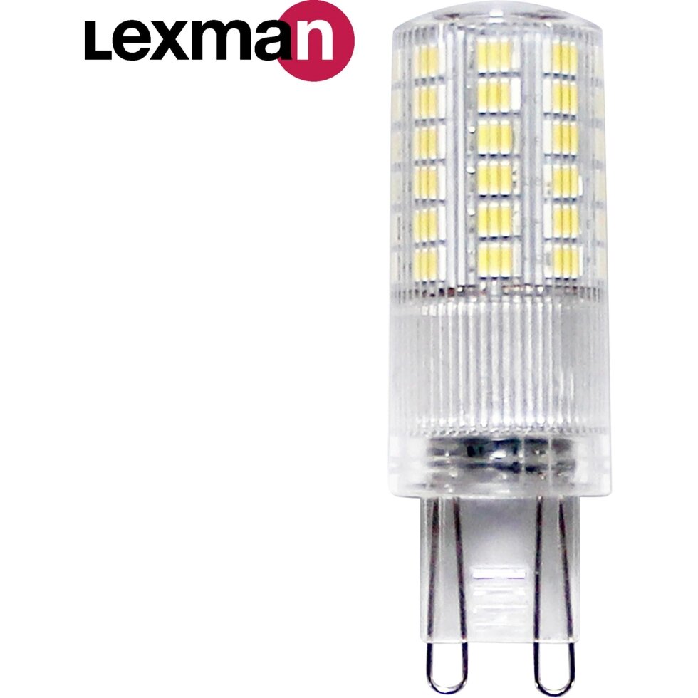 Лампа светодиодная Lexman G9 170-240 В 4 Вт капсула прозрачная 400 лм нейтральный белый свет от компании ИП Фомичев - фото 1