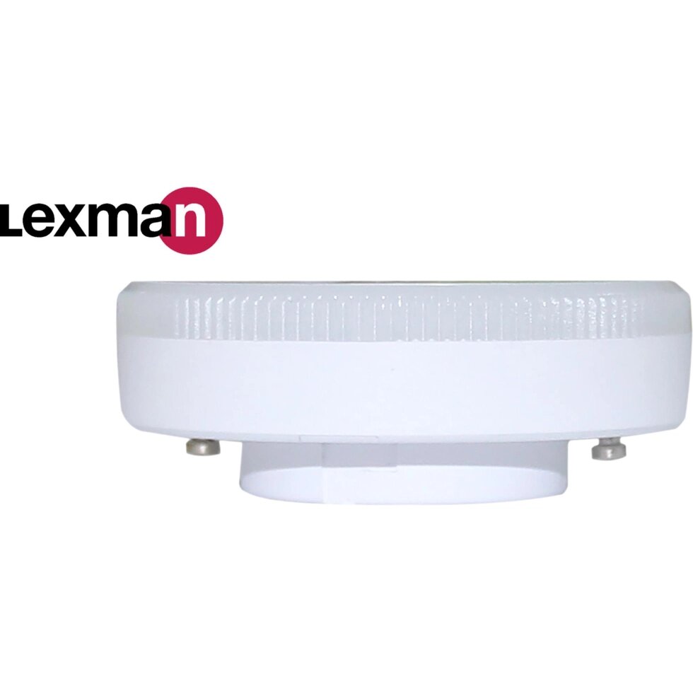 Лампа светодиодная Lexman GX53 170-240 В 7 Вт круг матовая 750 лм теплый белый свет от компании ИП Фомичев - фото 1