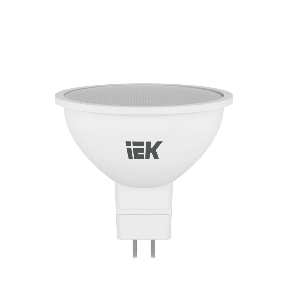 Лампа светодиодная MR16 IEK «Софит», GU5.3, 7 Вт, 3000 К, свет тёплый белый от компании ИП Фомичев - фото 1