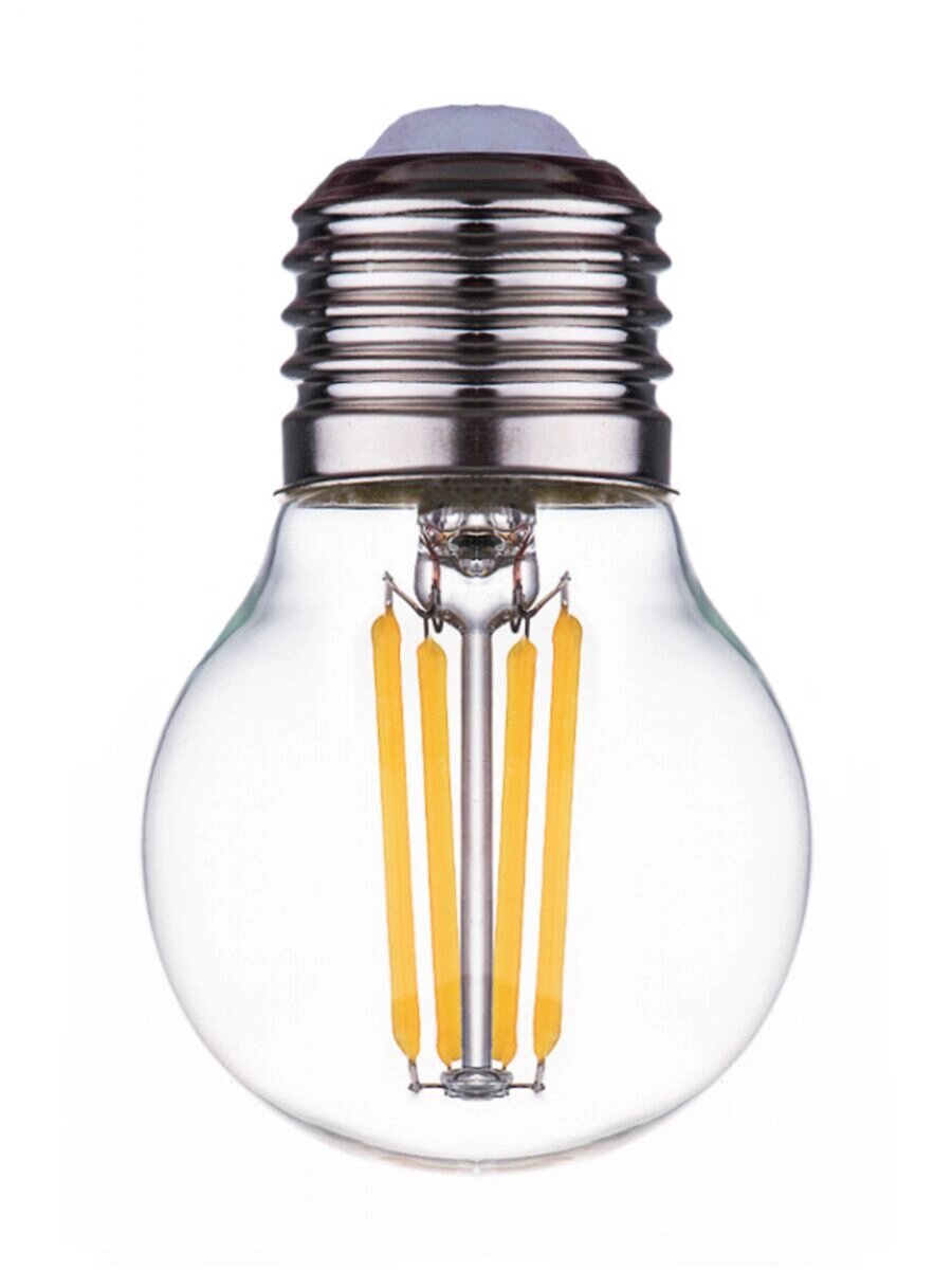 Лампа светодиодная нитевидная прозрачная шар G45 11 Вт 2700 К Е27 Фарлайт от компании ИП Фомичев - фото 1