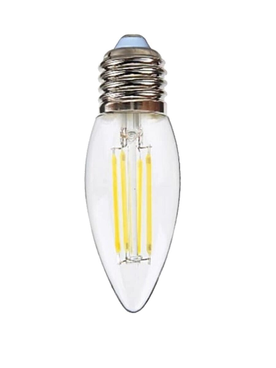 Лампа светодиодная нитевидная прозрачная свеча С35 11 Вт 4000 К Е27 Фарлайт от компании ИП Фомичев - фото 1