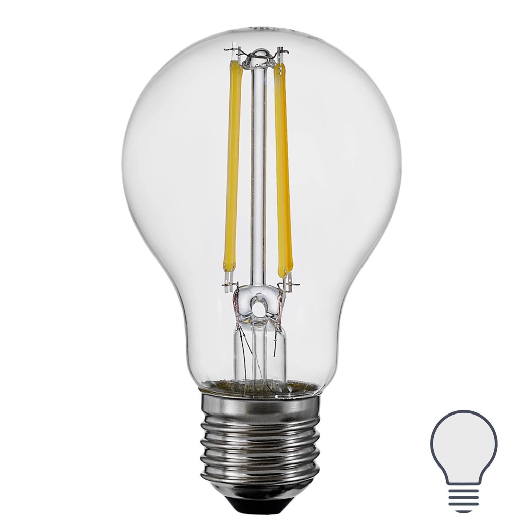 Лампа светодиодная Osram А E27 220/240 В 7.5 Вт груша 1055 лм нейтральный белый свет от компании ИП Фомичев - фото 1