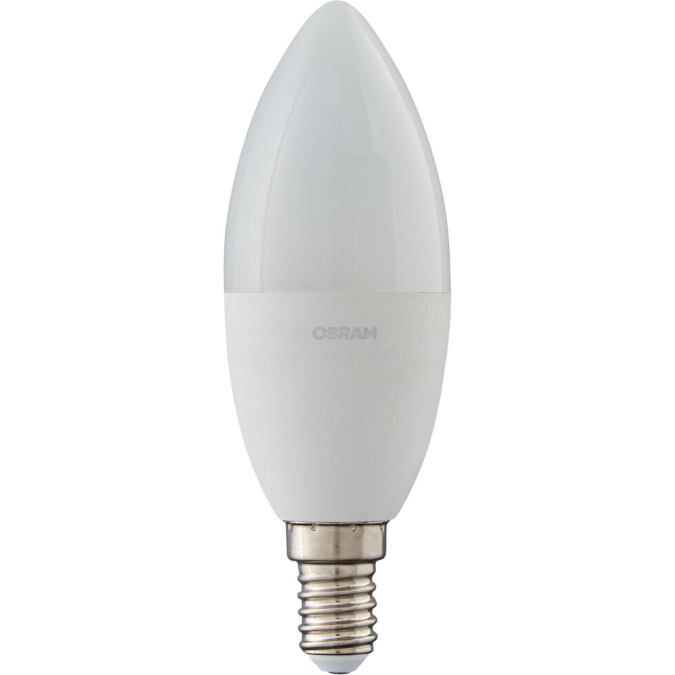 Лампа светодиодная Osram Antibacterial E14 220-240 В 7.5 Вт свеча 806 лм холодный белый свет от компании ИП Фомичев - фото 1