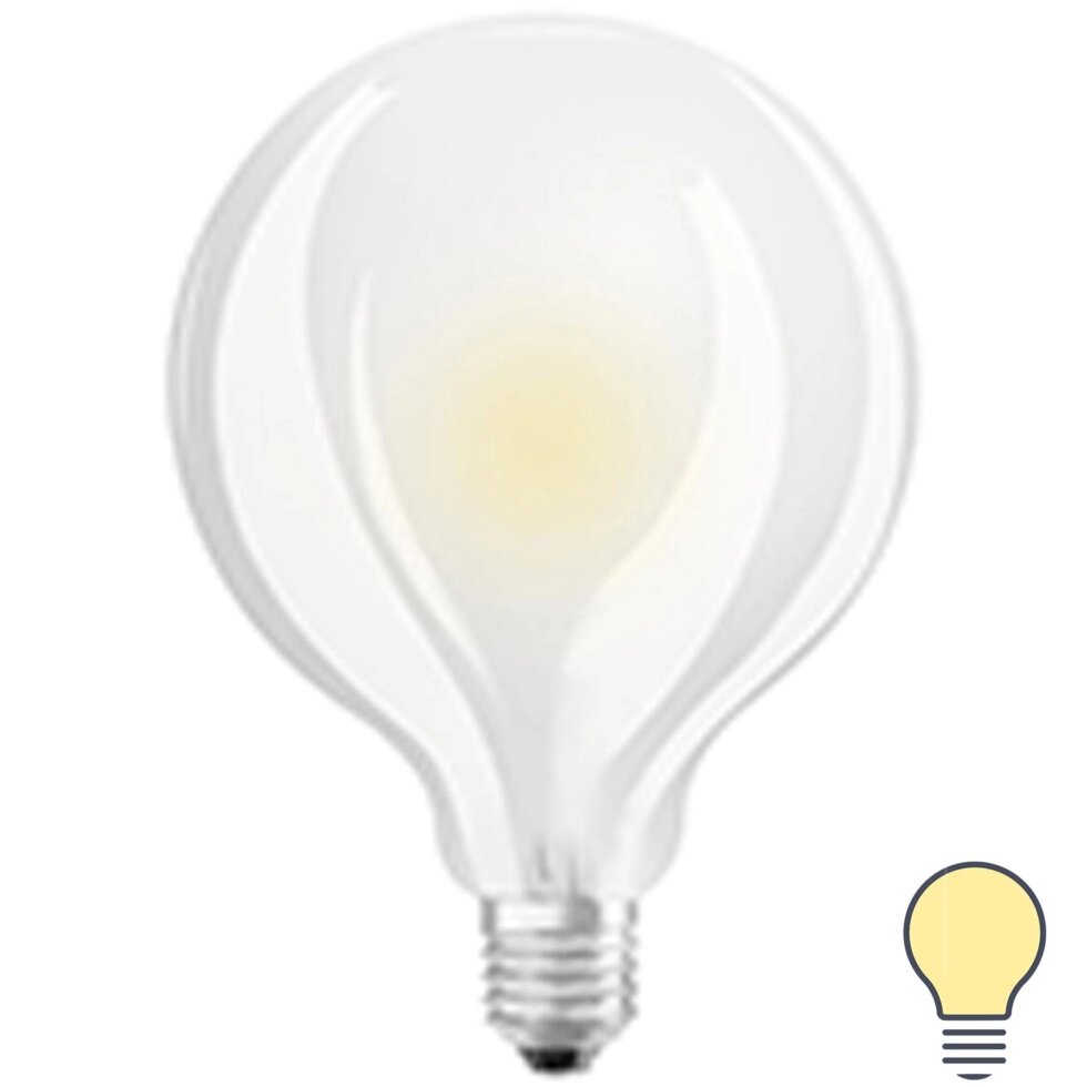 Лампа светодиодная Osram филаментная E27 230 В 7 Вт/827 шар от компании ИП Фомичев - фото 1